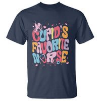Valentine's Day T Shirt Retro Groovy Cupids Favorite Nurse - Wonder Print Shop