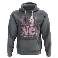 Valentine's Day Hoodie LOVE Nurse Squad Cute Gnome - Wonder Print Shop