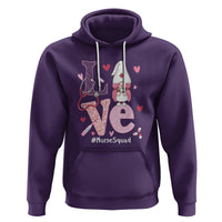 Valentine's Day Hoodie LOVE Nurse Squad Cute Gnome - Wonder Print Shop