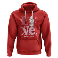 Valentine's Day Hoodie LOVE Nurse Squad Cute Gnome - Wonder Print Shop