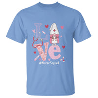 Valentine's Day T Shirt LOVE Nurse Squad Cute Gnome - Wonder Print Shop