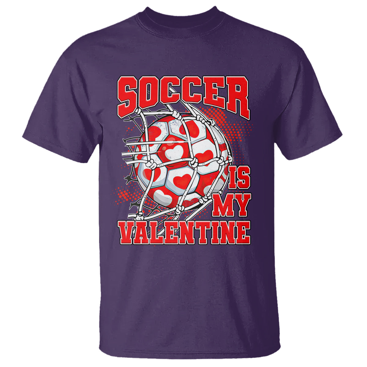 Valentine's Day T Shirt Soccer Is My Valentine Funny Sport - Wonder Print Shop