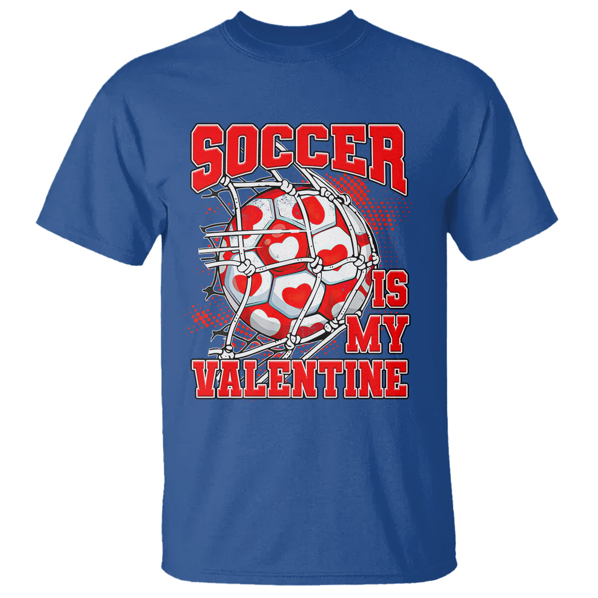 Valentine's Day T Shirt Soccer Is My Valentine Funny Sport - Wonder Print Shop