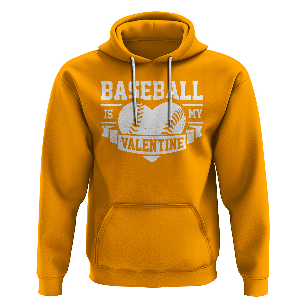 Valentine's Day Hoodie Baseball Is My Valentine Funny Sport - Wonder Print Shop