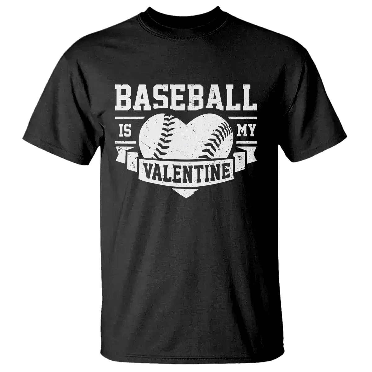 Valentine's Day T Shirt Baseball Is My Valentine Funny Sport - Wonder Print Shop