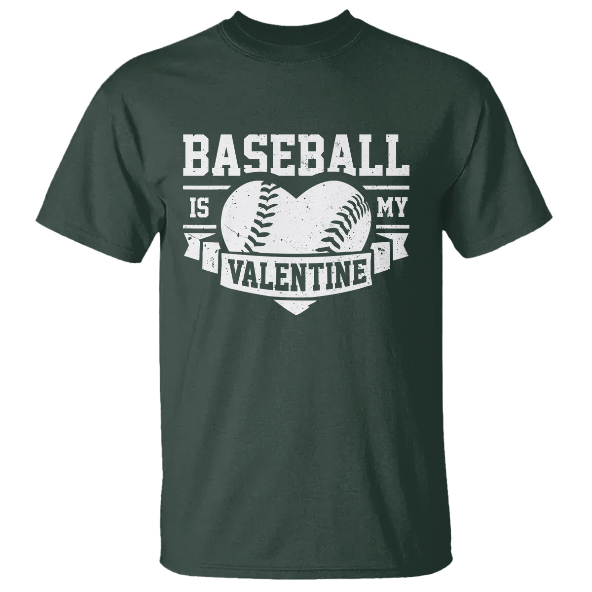 Valentine's Day T Shirt Baseball Is My Valentine Funny Sport - Wonder Print Shop