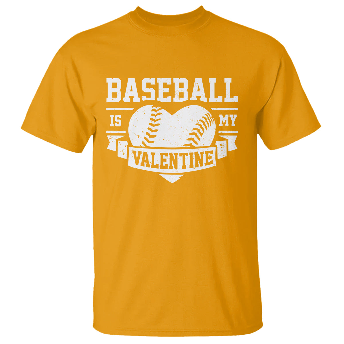 Valentine's Day T Shirt Baseball Is My Valentine Funny Sport - Wonder Print Shop