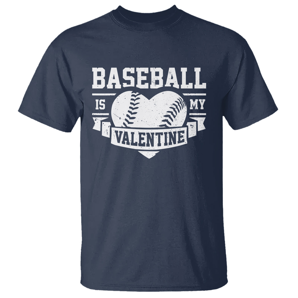 Valentine's Day T Shirt Baseball Is My Valentine Funny Sport - Wonder Print Shop