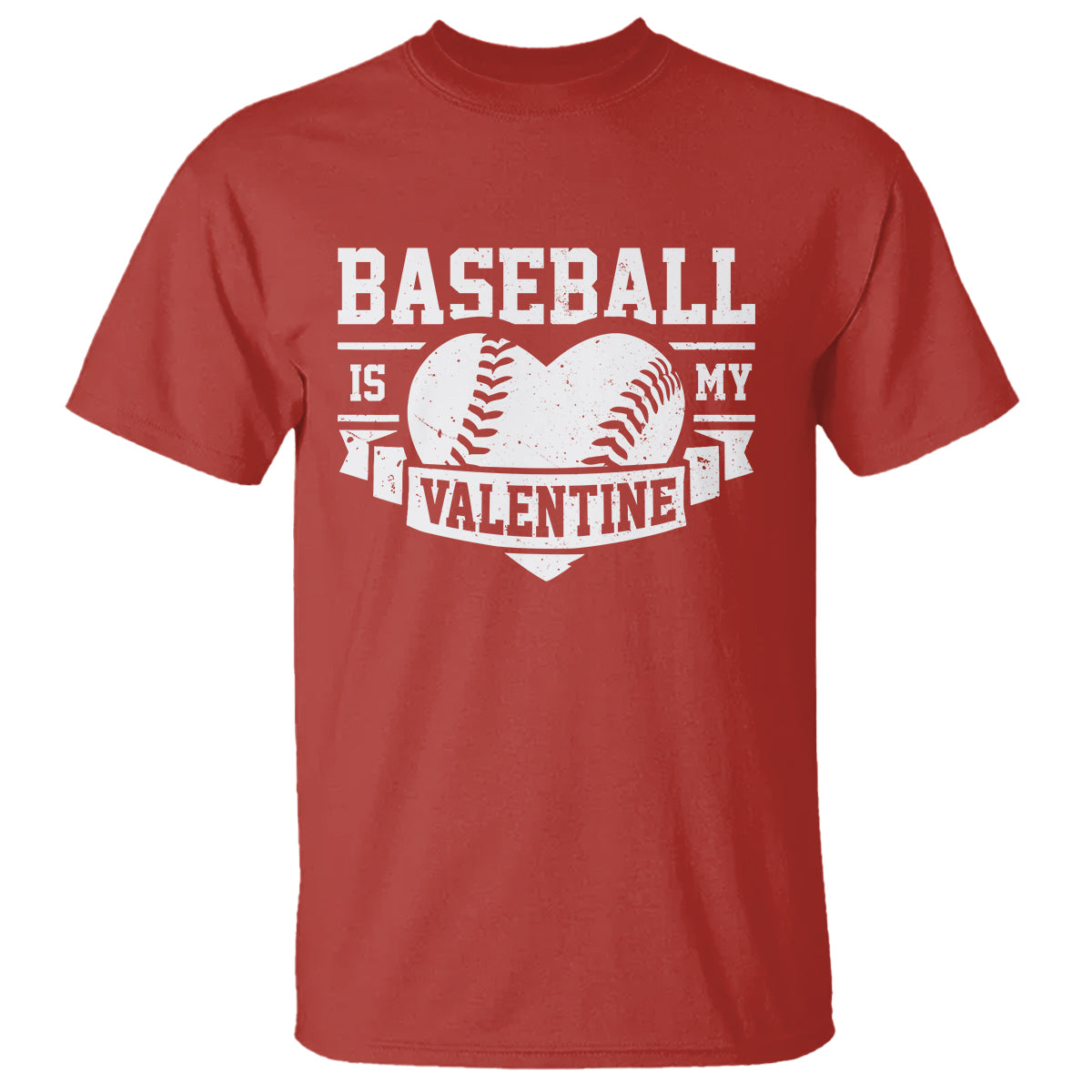 Valentine's Day T Shirt Baseball Is My Valentine Funny Sport - Wonder Print Shop