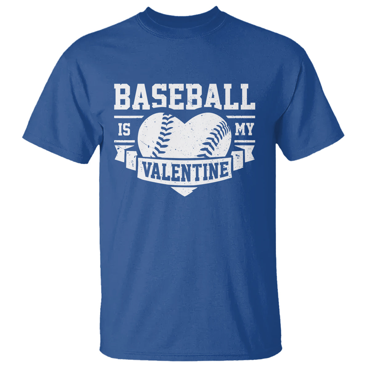 Valentine's Day T Shirt Baseball Is My Valentine Funny Sport - Wonder Print Shop