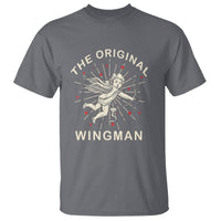 Valentine's Day T Shirt The Original Wingman Vintage Cupid Aesthestic - Wonder Print Shop