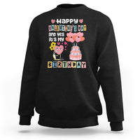 Happy Valentines Day And Yes It Is My Birthday Funny Heart Sweatshirt - Wonder Print Shop