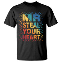 Valentine's Day T Shirt Mr Steal Your Heart Funny Rainbow Heart - Wonder Print Shop