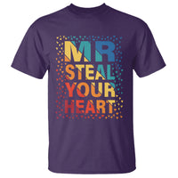 Valentine's Day T Shirt Mr Steal Your Heart Funny Rainbow Heart - Wonder Print Shop