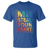 Valentine's Day T Shirt Mr Steal Your Heart Funny Rainbow Heart - Wonder Print Shop