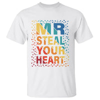 Valentine's Day T Shirt Mr Steal Your Heart Funny Rainbow Heart - Wonder Print Shop