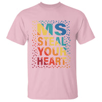 Valentine's Day T Shirt Ms Steal Your Heart Funny Rainbow Heart - Wonder Print Shop