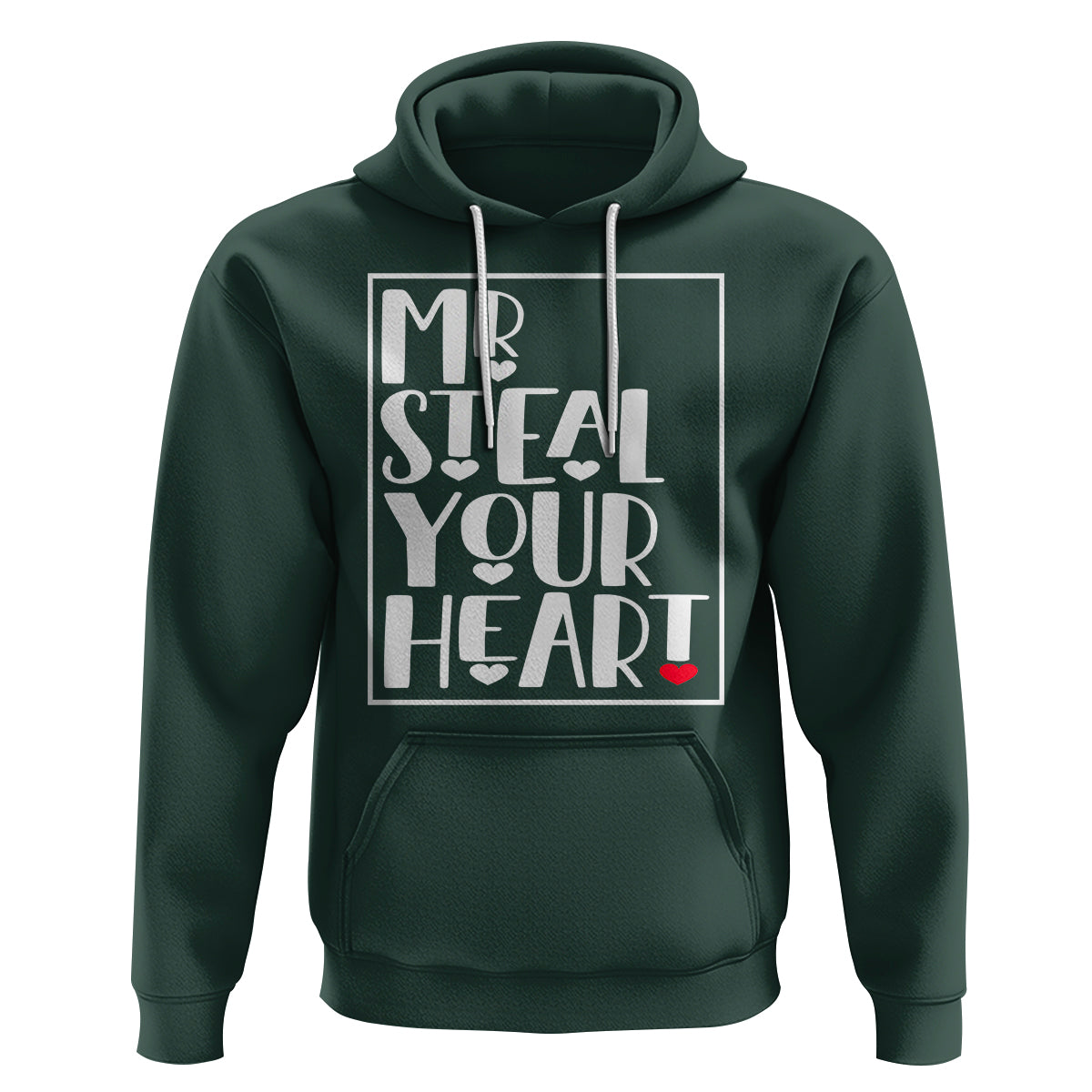 Valentine's Day Hoodie Mr Steal Your Heart Funny Heart - Wonder Print Shop