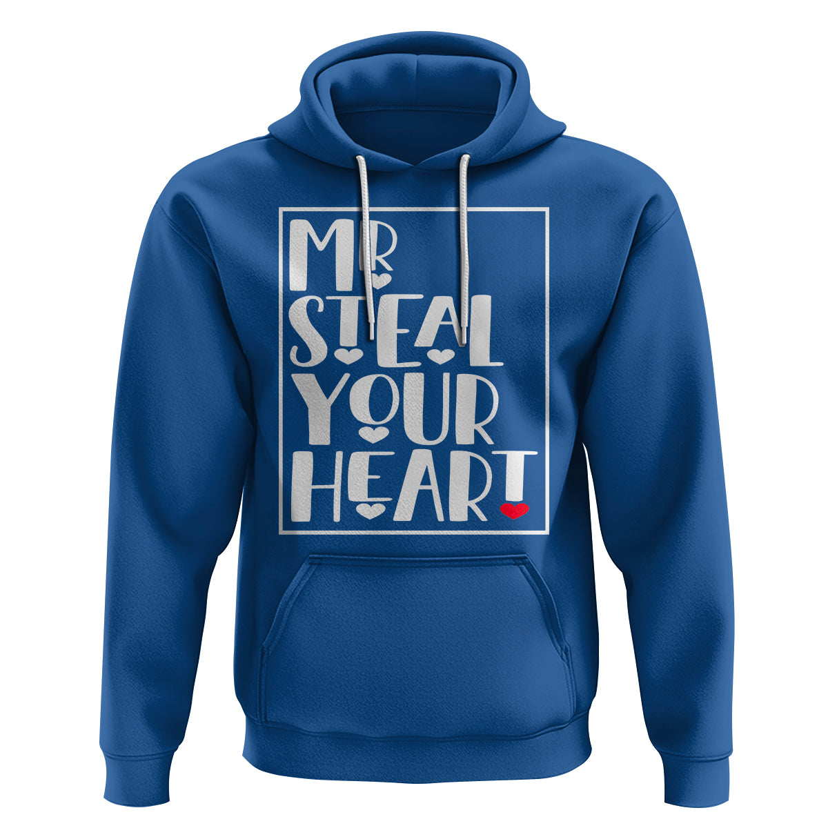Valentine's Day Hoodie Mr Steal Your Heart Funny Heart - Wonder Print Shop