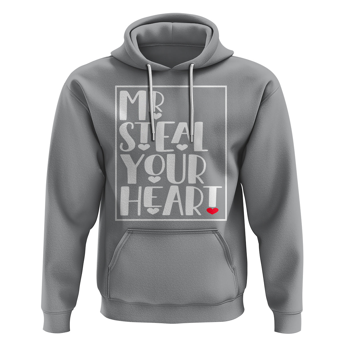 Valentine's Day Hoodie Mr Steal Your Heart Funny Heart - Wonder Print Shop