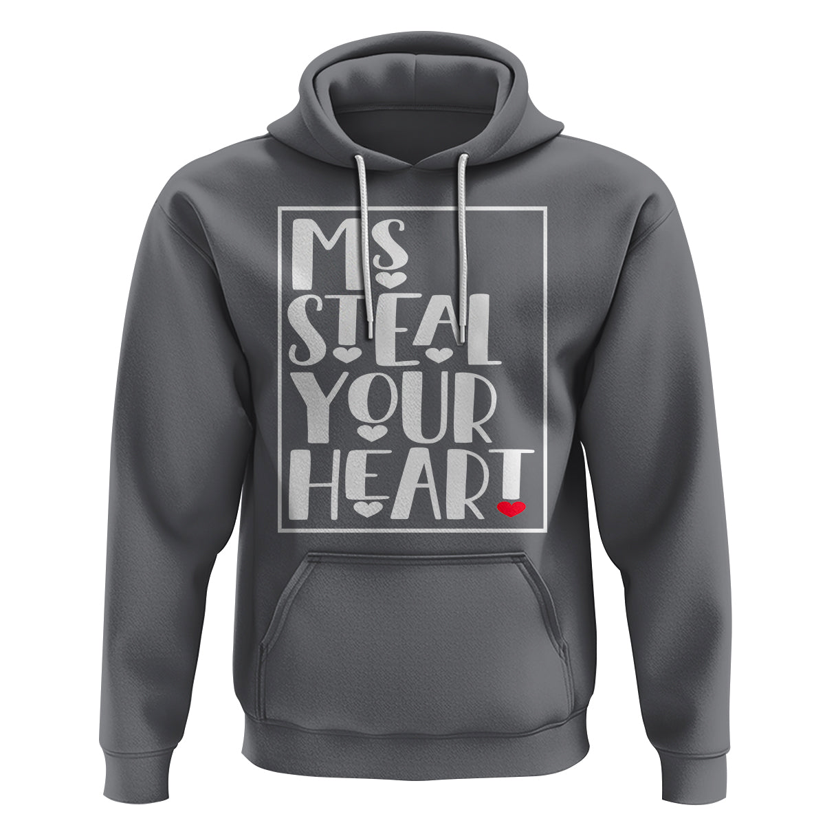 Valentine's Day Hoodie Ms Steal Your Heart Funny Heart - Wonder Print Shop