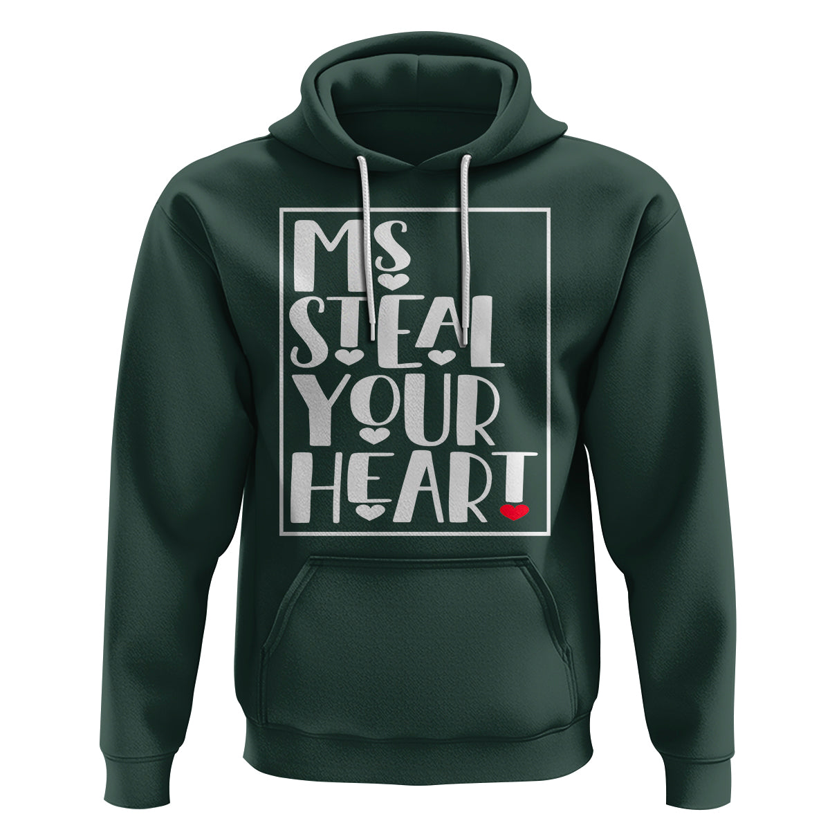 Valentine's Day Hoodie Ms Steal Your Heart Funny Heart - Wonder Print Shop