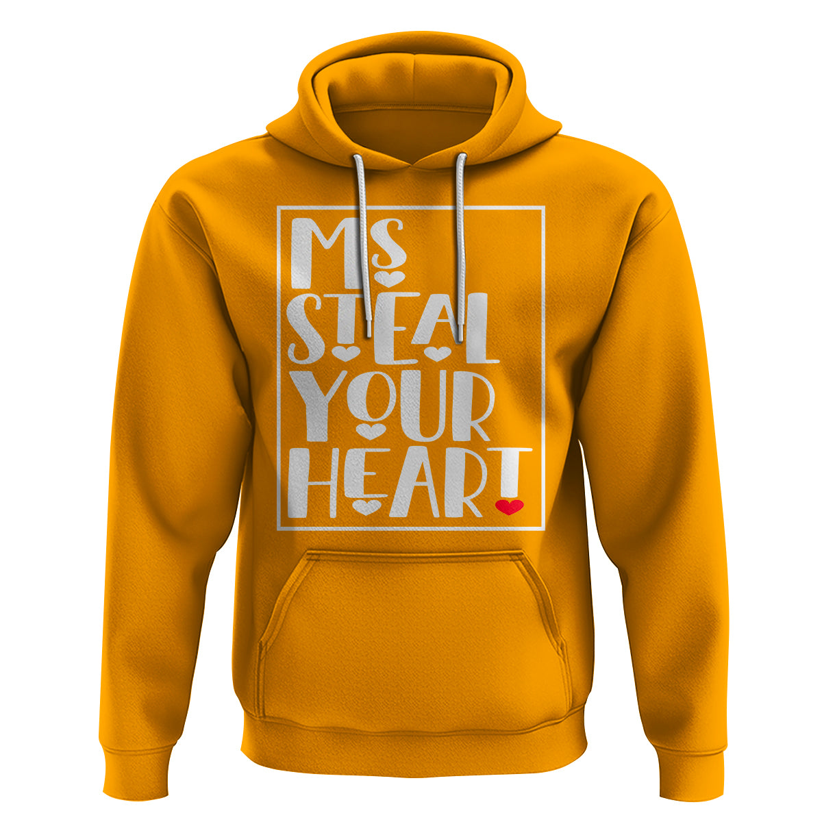 Valentine's Day Hoodie Ms Steal Your Heart Funny Heart - Wonder Print Shop