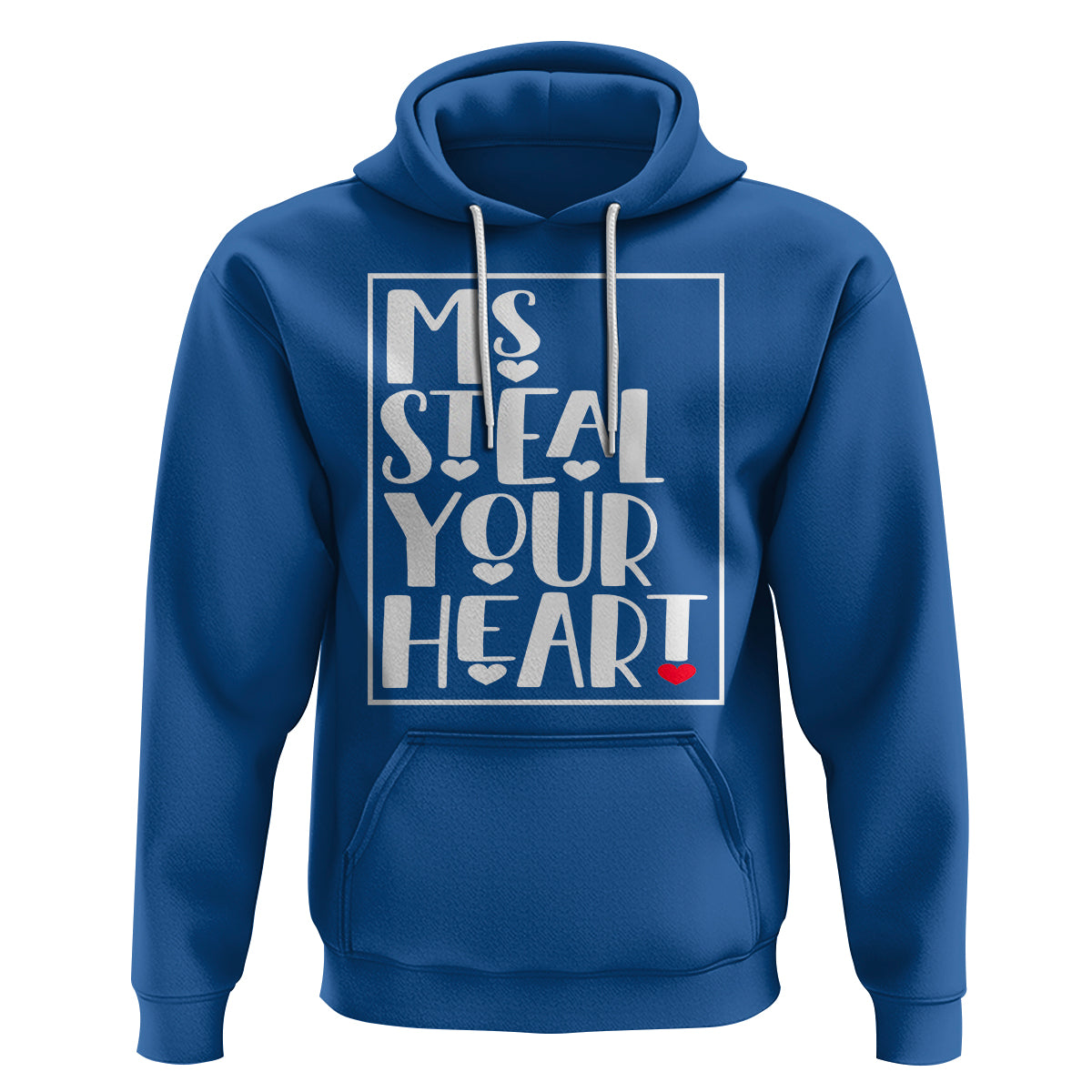 Valentine's Day Hoodie Ms Steal Your Heart Funny Heart - Wonder Print Shop