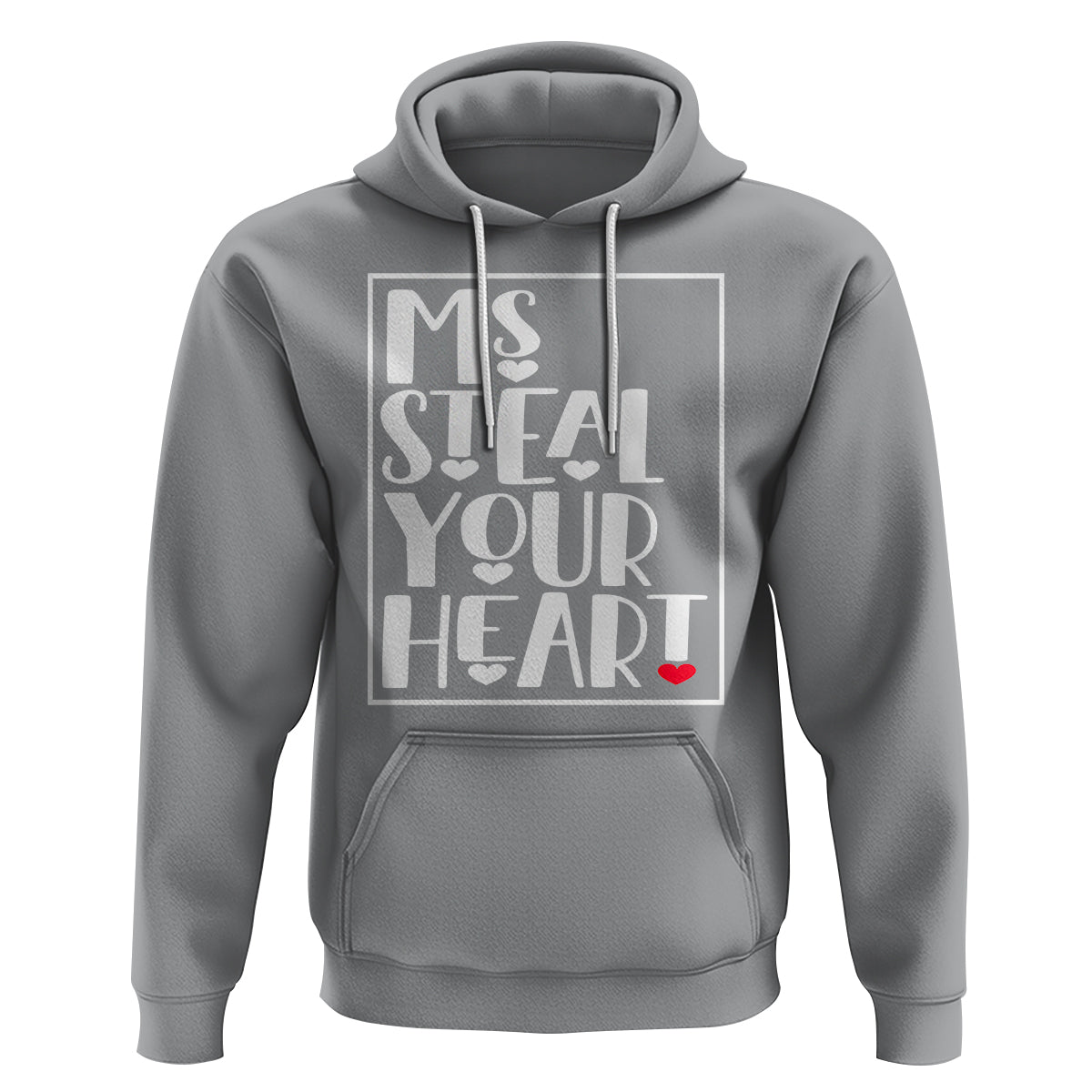 Valentine's Day Hoodie Ms Steal Your Heart Funny Heart - Wonder Print Shop
