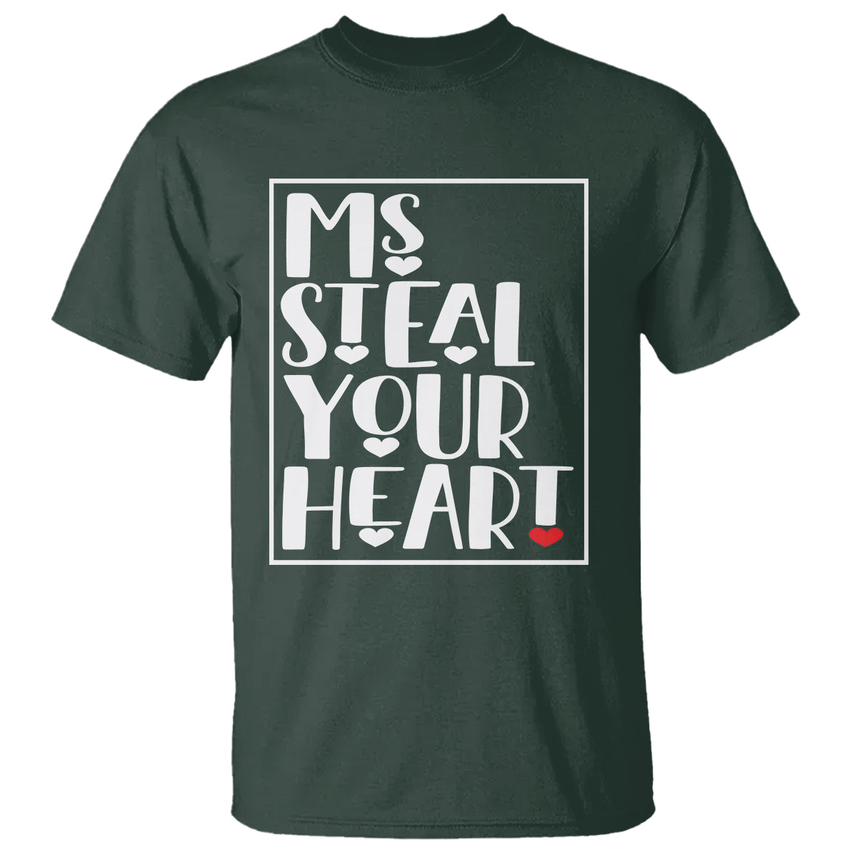 Valentine's Day T Shirt Ms Steal Your Heart Funny Heart - Wonder Print Shop