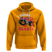 Valentine's Day Hoodie I Crush Hearts Monster Truck - Wonder Print Shop