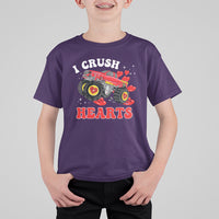 Valentine's Day T Shirt For Kid I Crush Hearts Monster Truck - Wonder Print Shop