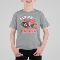 Valentine's Day T Shirt For Kid I Crush Hearts Monster Truck - Wonder Print Shop