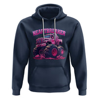 Valentine's Day Hoodie Tractor Heartbreaker Monster Truck Funny - Wonder Print Shop