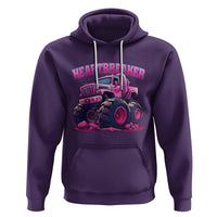 Valentine's Day Hoodie Tractor Heartbreaker Monster Truck Funny - Wonder Print Shop