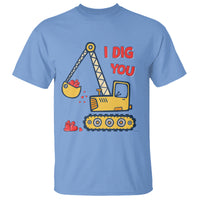 Valentine's Day T Shirt I Dig You Construction Truck Heart - Wonder Print Shop