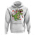 Valentine's Day Hoodie Skeleton Riding Dinosaur Rose Bouquet - Wonder Print Shop