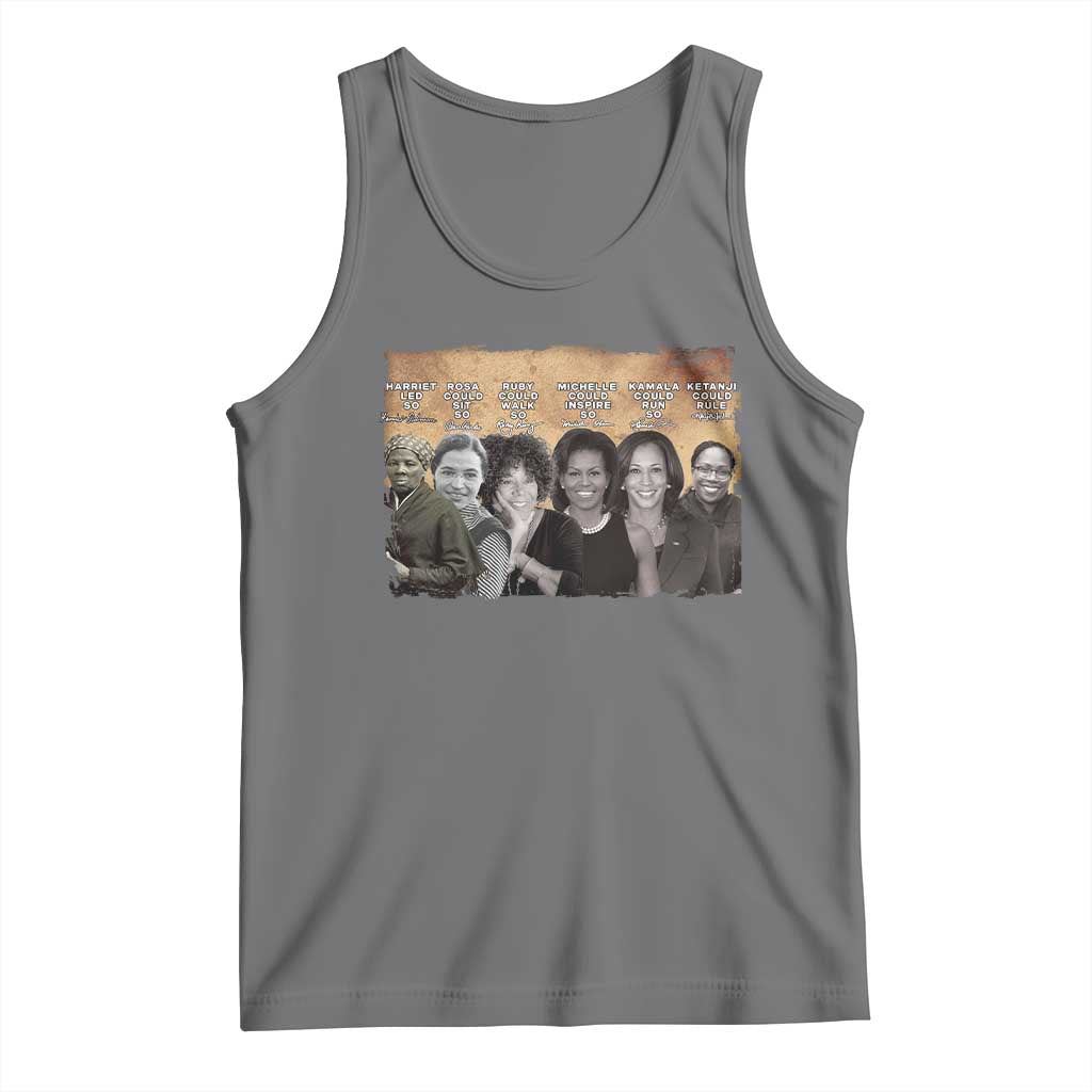 Black Women History Tank Top Harriet Led So Rosa Could Sit Black History