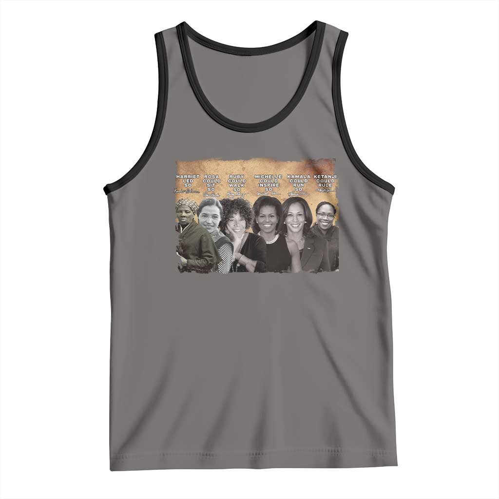 Black Women History Tank Top Harriet Led So Rosa Could Sit Black History
