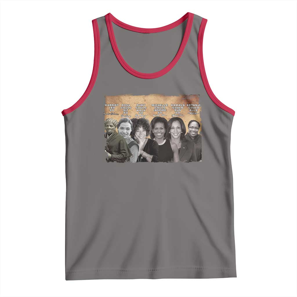 Black Women History Tank Top Harriet Led So Rosa Could Sit Black History