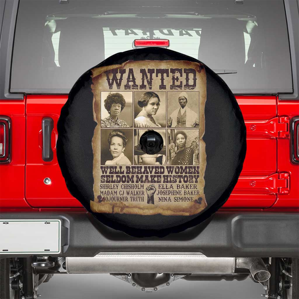 Black Women History Spare Tire Cover Shirley Madam Cj Sojourner Truth Well Behaved Women Seldom Make History