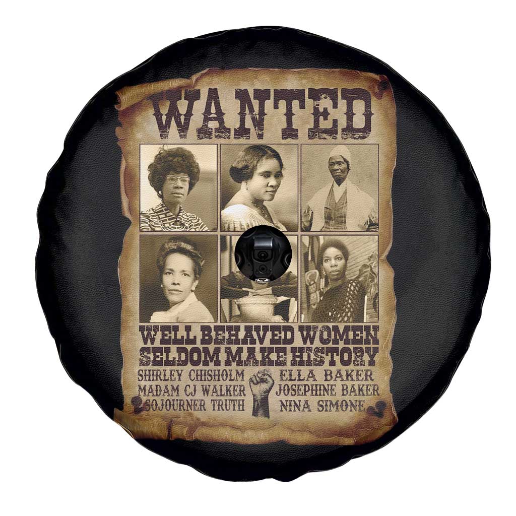 Black Women History Spare Tire Cover Shirley Madam Cj Sojourner Truth Well Behaved Women Seldom Make History