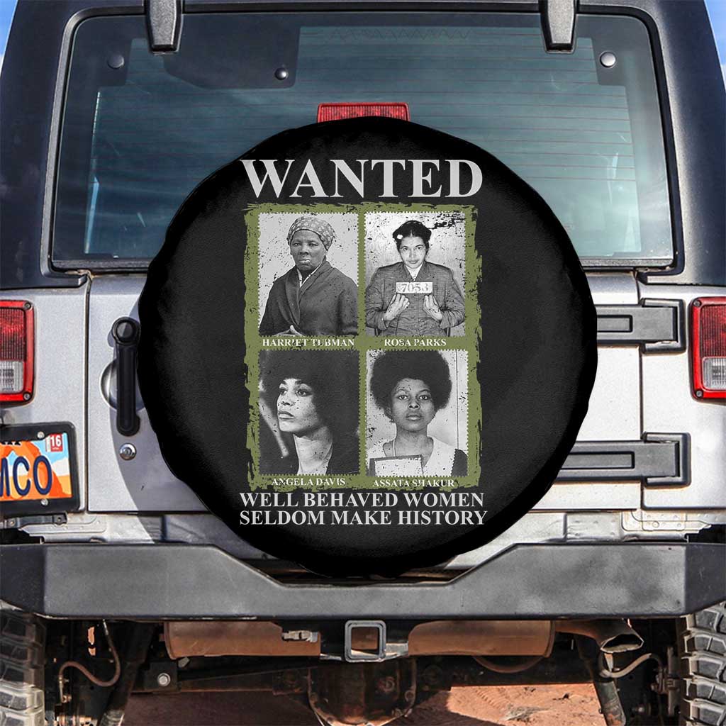 Black Women History Spare Tire Cover Harriet Tubman Rosa Parks Angela Davis Assata Shakur