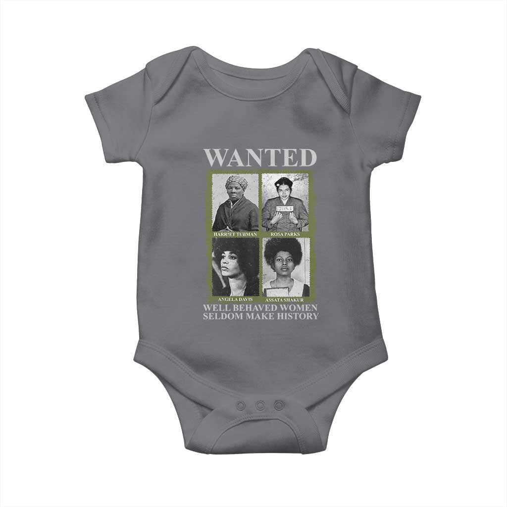 Black Women History Baby Onesie Harriet Tubman Rosa Parks Angela Davis Assata Shakur