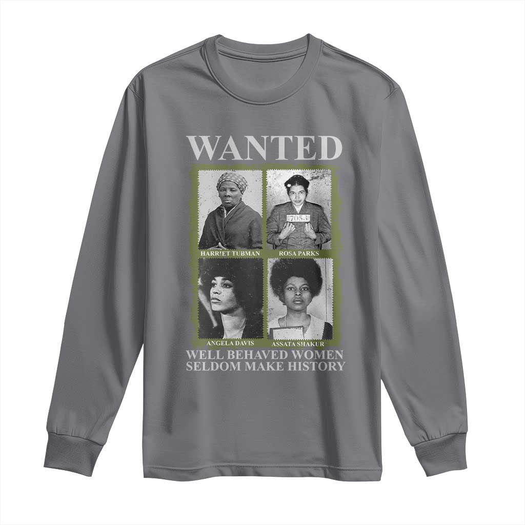 Black Women History Long Sleeve Shirt Harriet Tubman Rosa Parks Angela Davis Assata Shakur