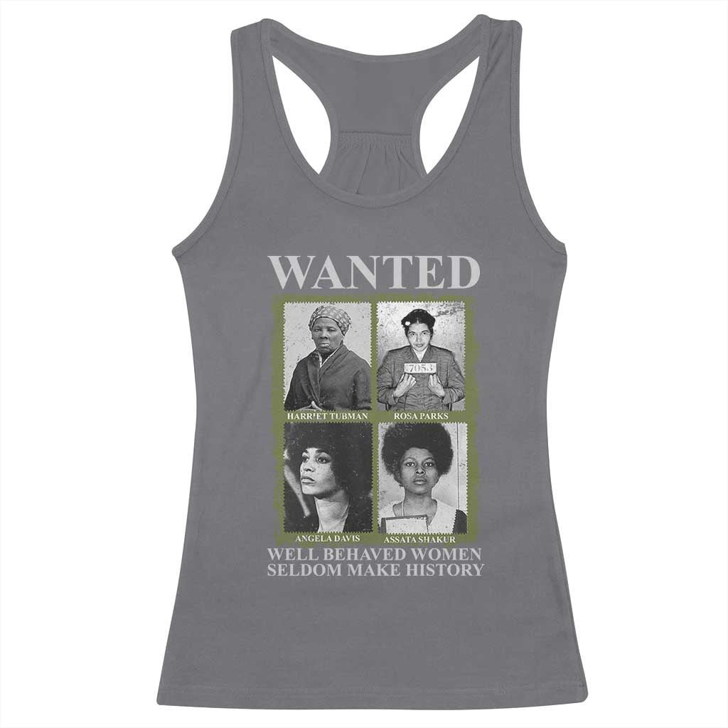 Black Women History Racerback Tank Top Harriet Tubman Rosa Parks Angela Davis Assata Shakur