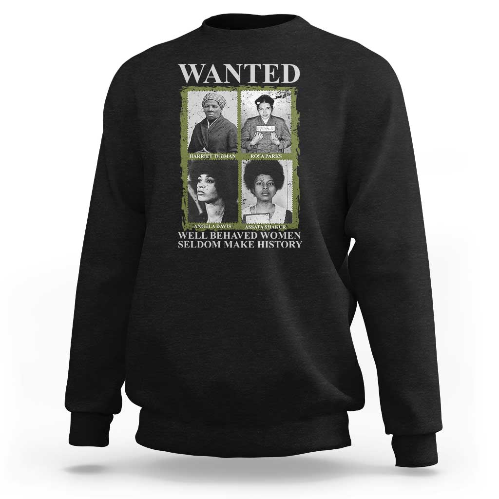 Black Women History Sweatshirt Harriet Tubman Rosa Parks Angela Davis Assata Shakur