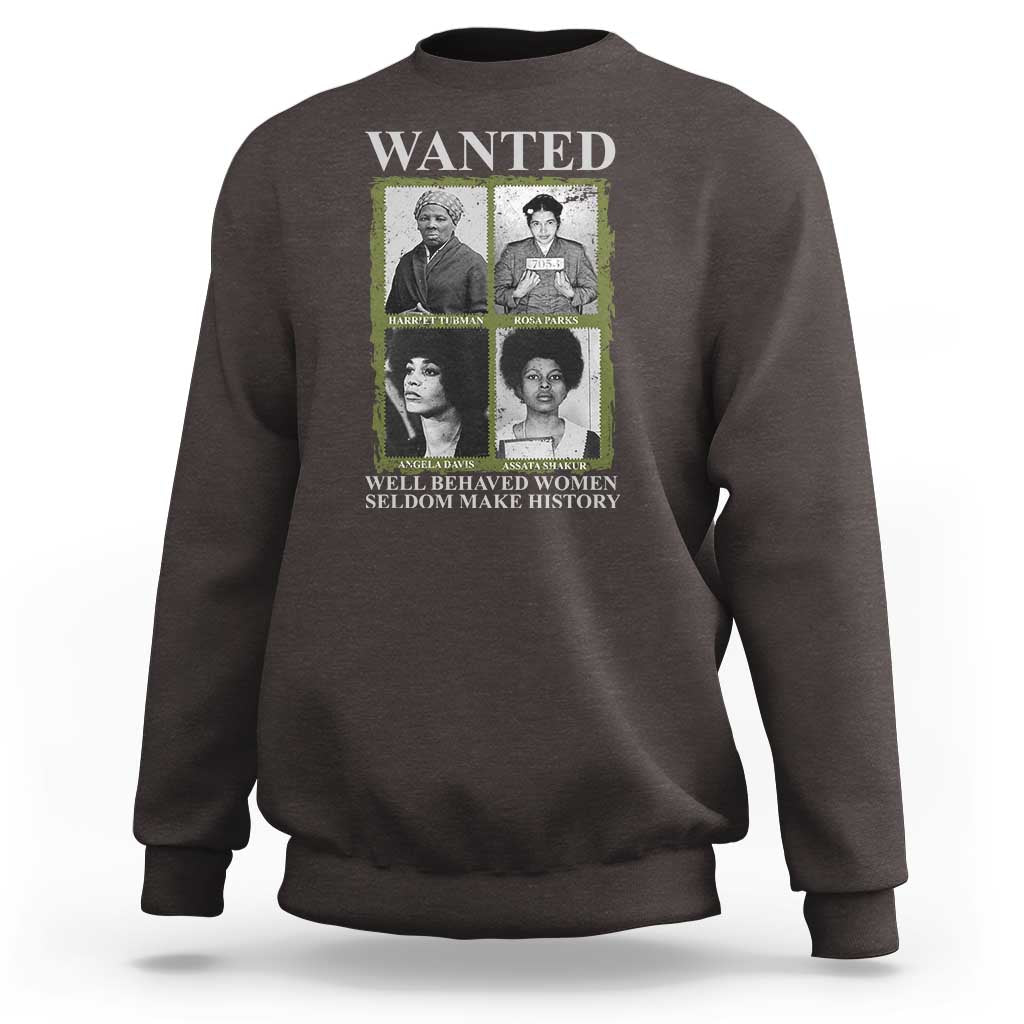 Black Women History Sweatshirt Harriet Tubman Rosa Parks Angela Davis Assata Shakur