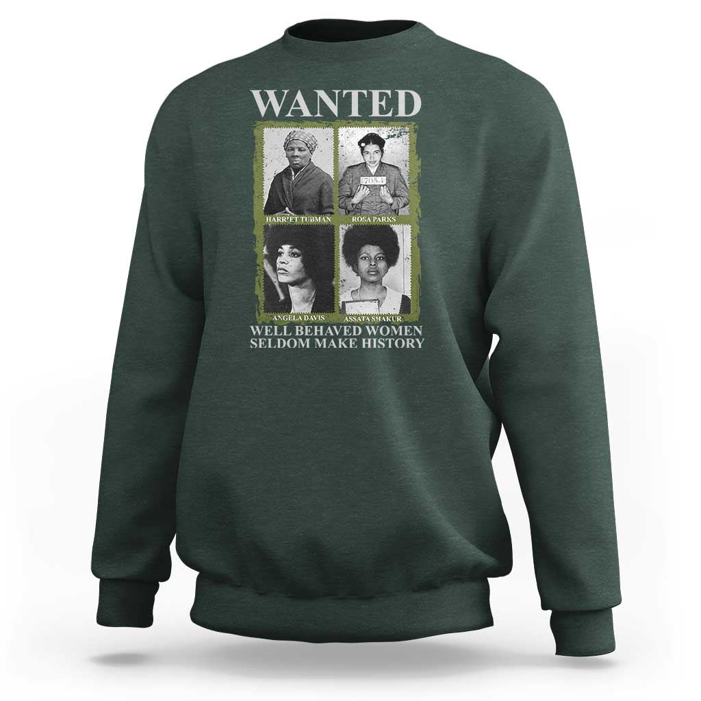 Black Women History Sweatshirt Harriet Tubman Rosa Parks Angela Davis Assata Shakur