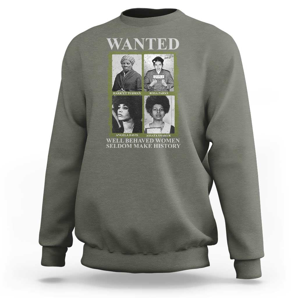 Black Women History Sweatshirt Harriet Tubman Rosa Parks Angela Davis Assata Shakur